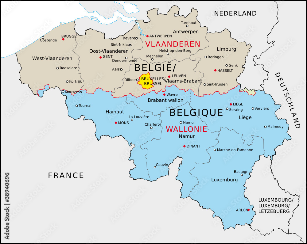 Belgien Verwaltung