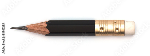 short black pencil isolate