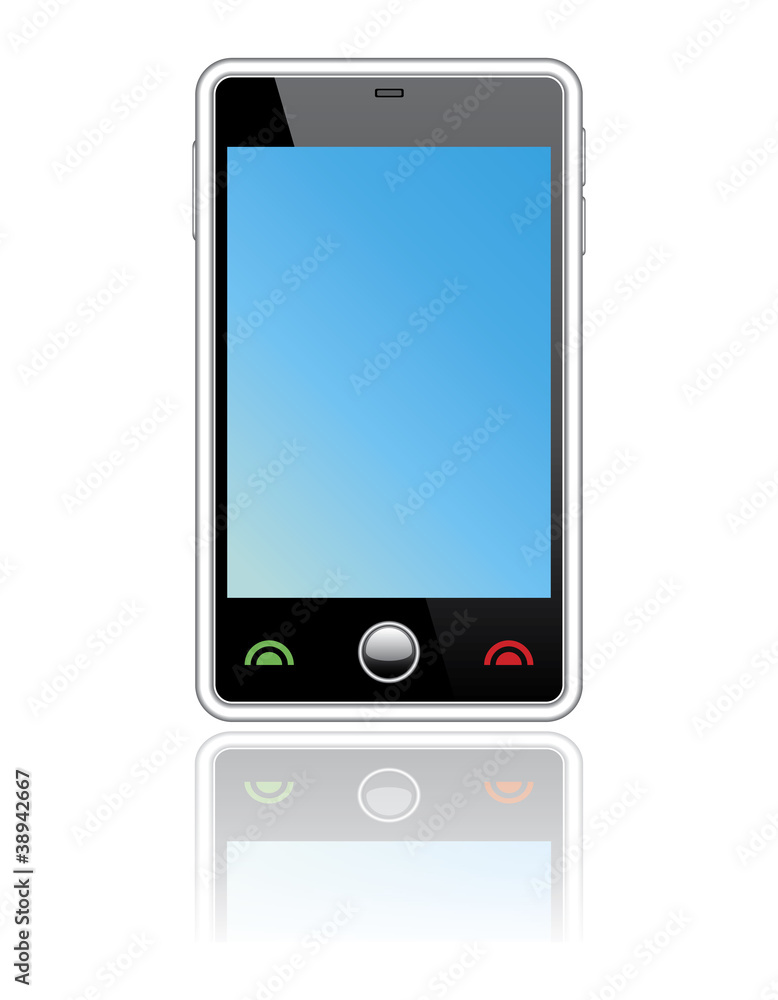 Abstract touchscreen smartphone Abstract touchscreen smartphone