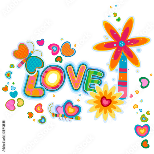 love retro design