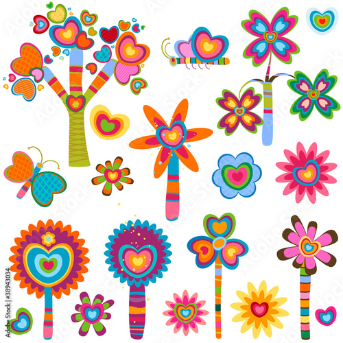 love retro flowers