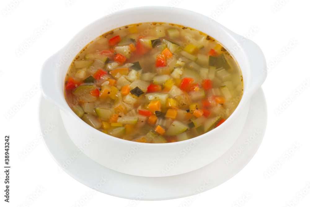 vegetable soup in the bowl vegetable soup in the bowl