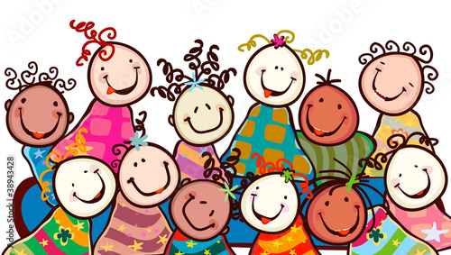 kids smiling