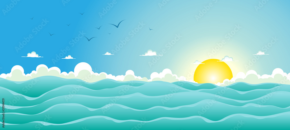 Summer Ocean Background Summer Ocean Background