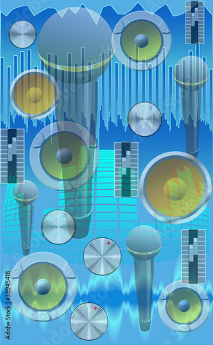 An abstract musical illustration.