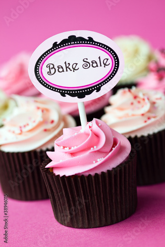 Cupcakes for a bake sale photo
