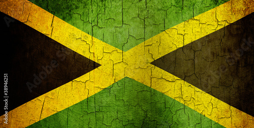 Grunge Jamaica flag photo