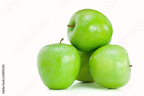 Few green apples