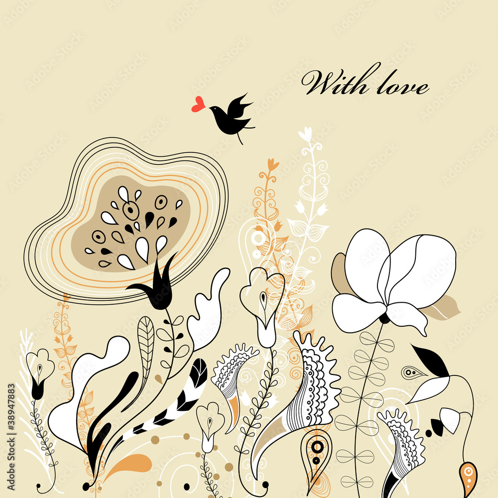 Fototapeta premium Greeting Card