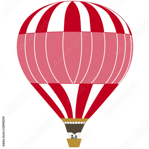 Heißluftballon rot