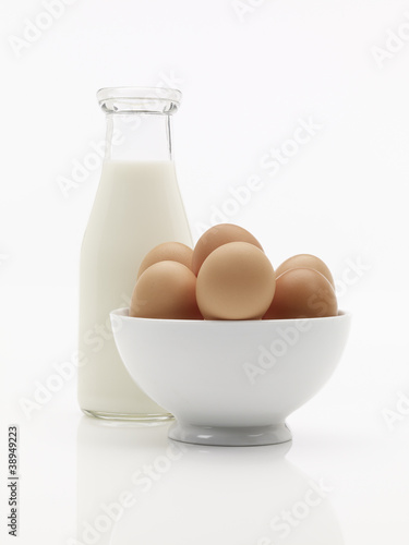 Milk and eggs