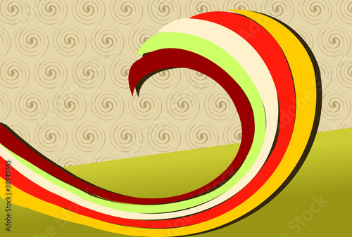 Hintergrund Retro bunt