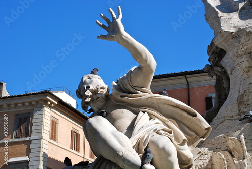 Fontana dei Quattro Fiumi, Piazza Navona, Roma photo