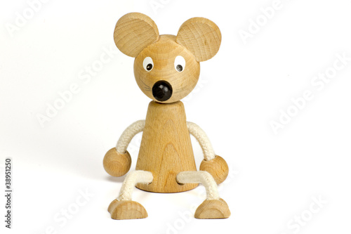 Maus aus Holz / Kantehocker / Spielzeugmaus