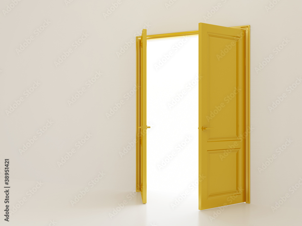 Naklejka premium Open doors