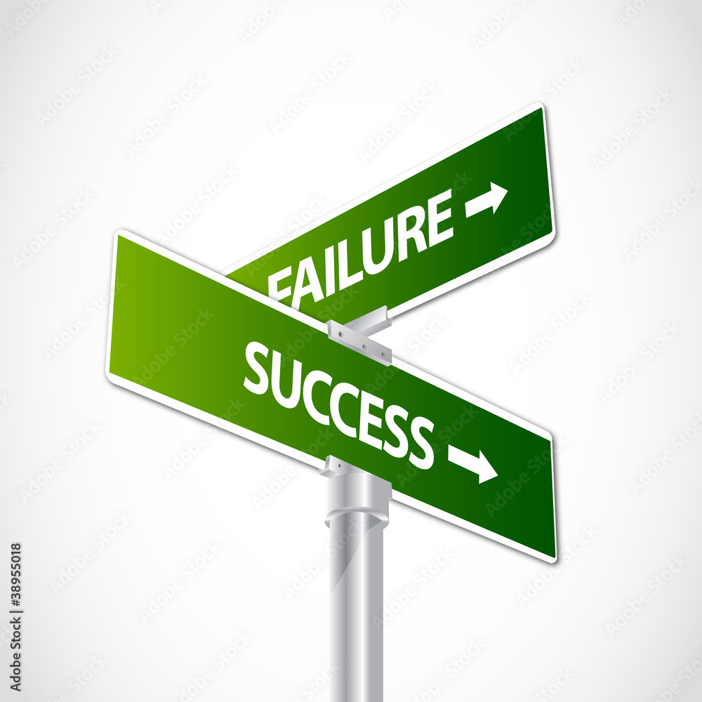 Success Failure sign