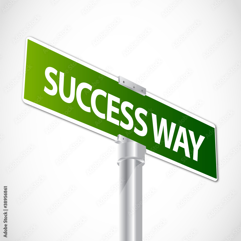 Success Way Sign