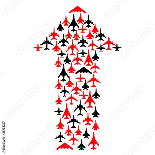 Arrow of aircraft