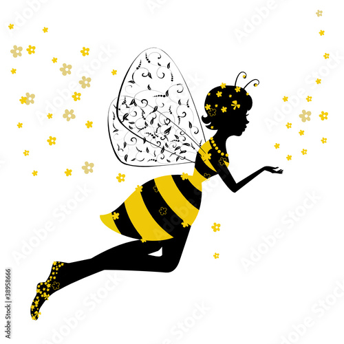 Little Bee Fairy Girl