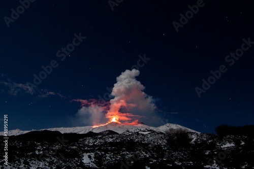 eruption etna photo