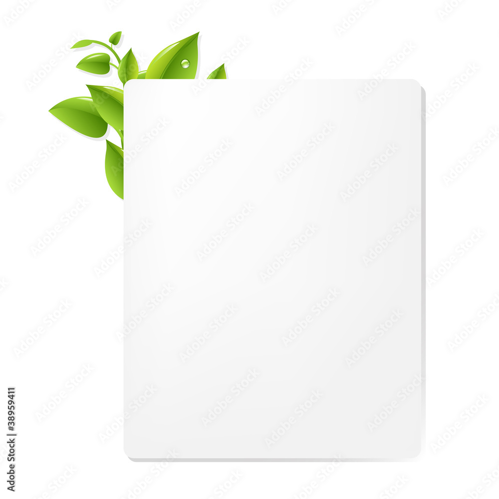Paper With Leaf Paper With Leaf