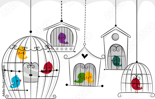 Birds in Cages
