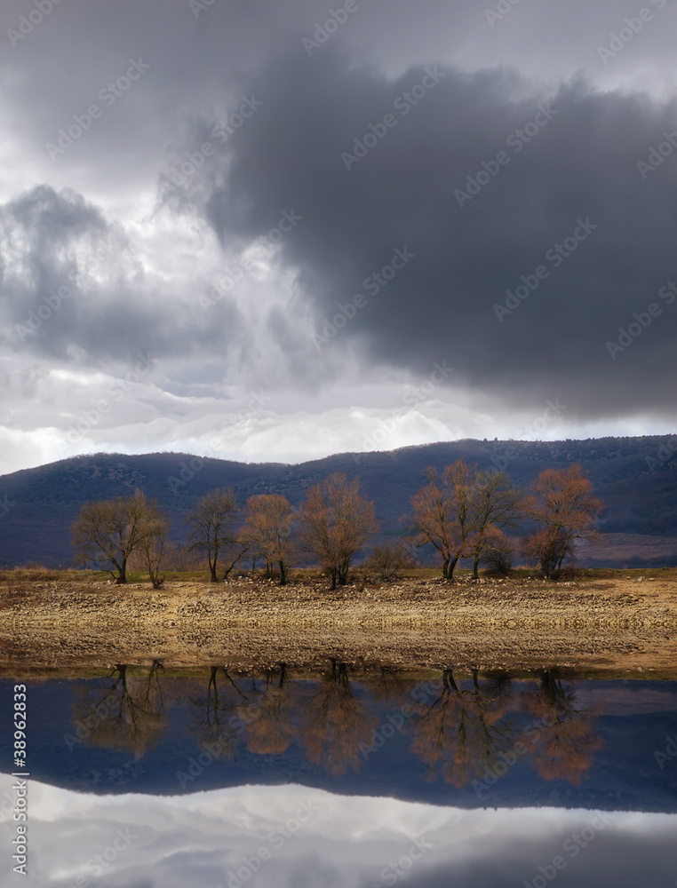 Obraz premium winter lake