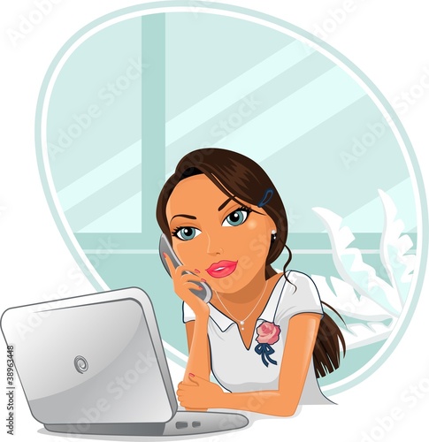 Woman on the phone