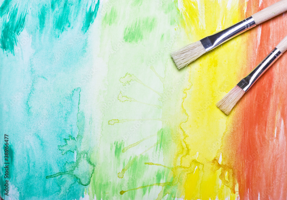Fototapeta premium Colorful watercolor background