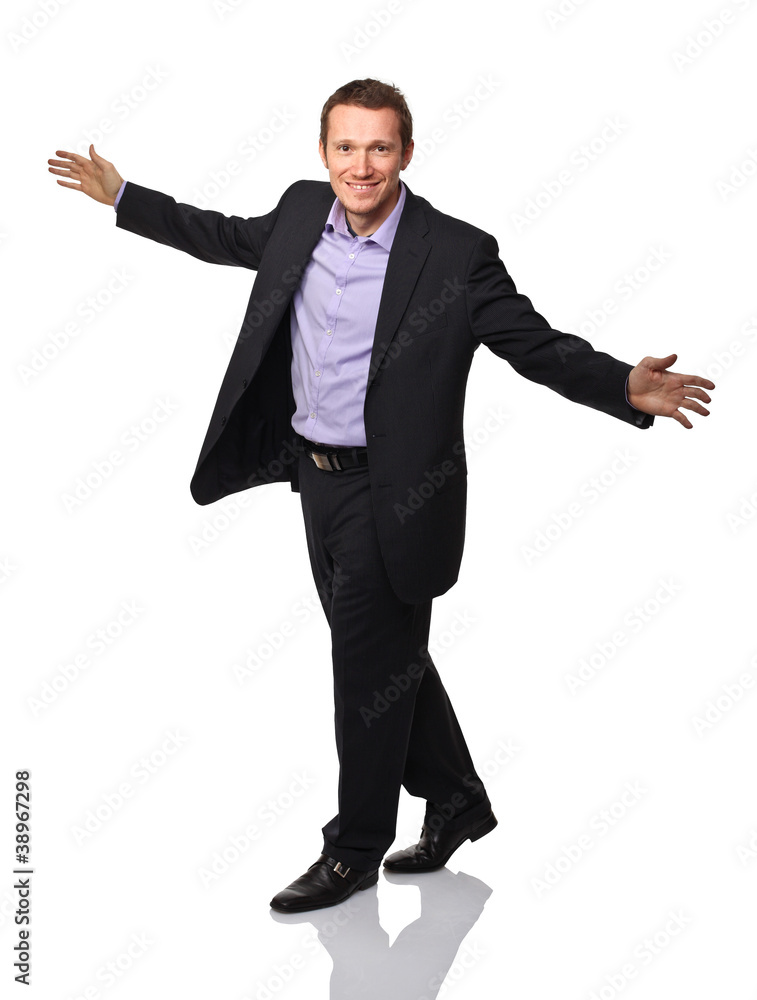 smiling businessman smiling businessman