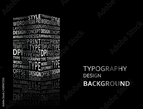 Typography background