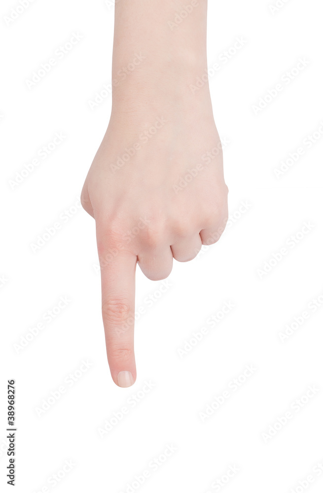 Pointing finger Pointing finger