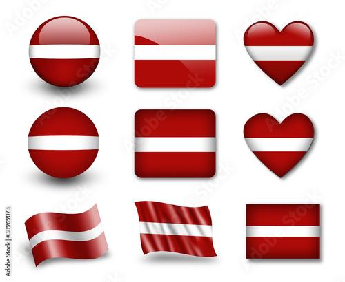 Free Download The Latvian flag - GFXLoad