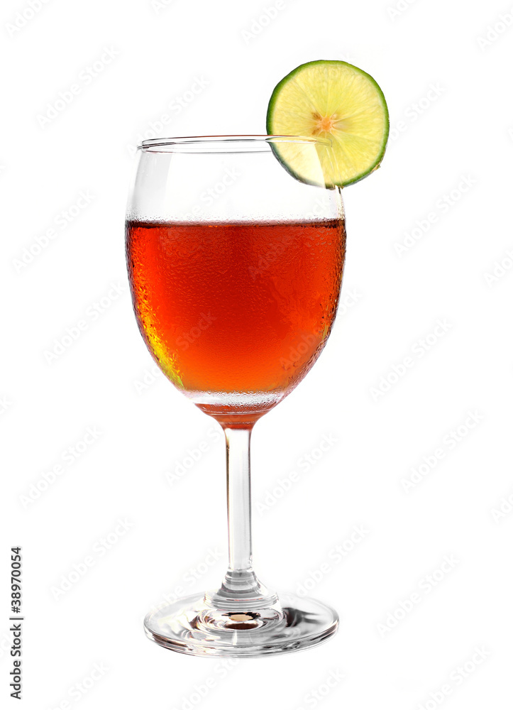 iced tea isolated on white iced tea isolated on white