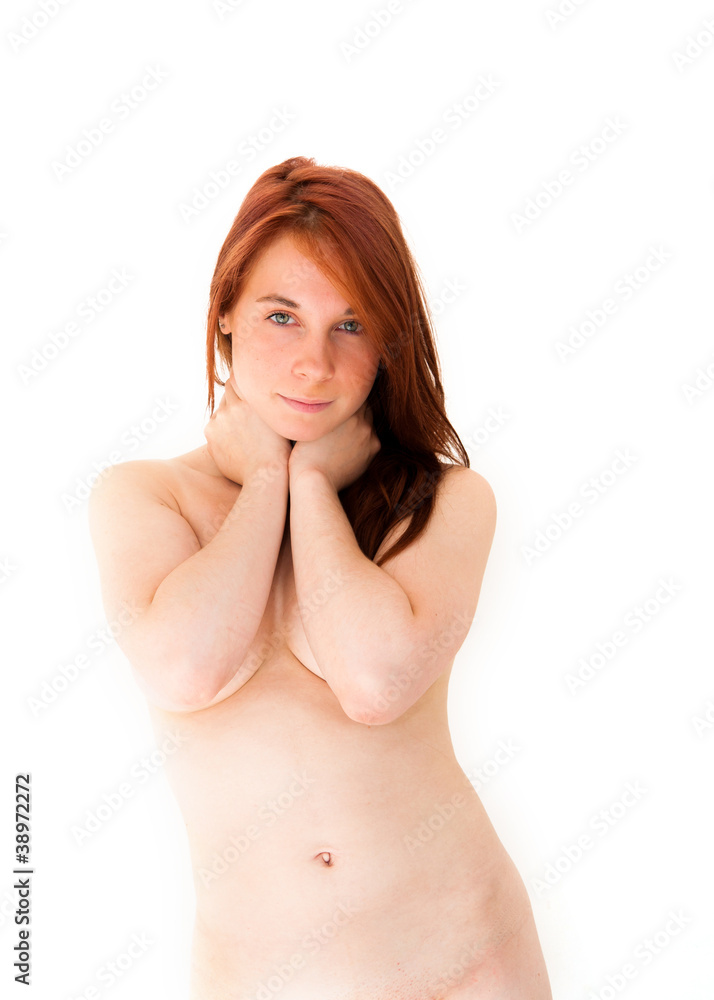 Fototapeta premium young attractive nude caucasian woman