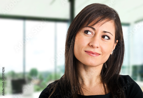 Free Download Businesswoman thinking of something - GFXLoad