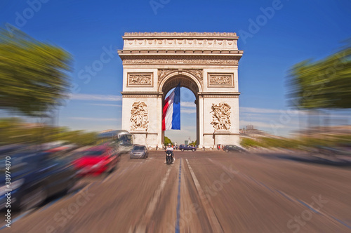 Arc de Triomphe et Champs Elysées - Paris, France photo