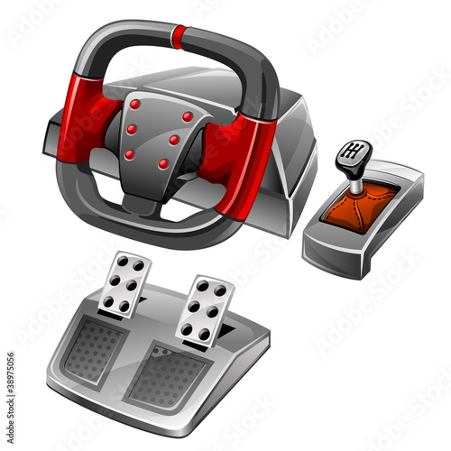 Computer game wheel