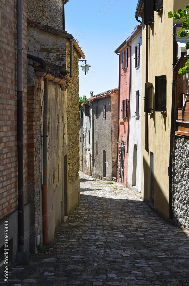Fototapeta premium Alleyway. Montebello. Emilia-Romagna. Italy.