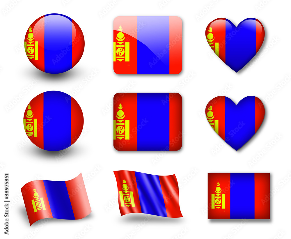 The Mongolian flag The Mongolian flag