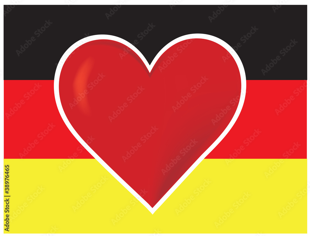 Heart Germany Flag Heart Germany Flag