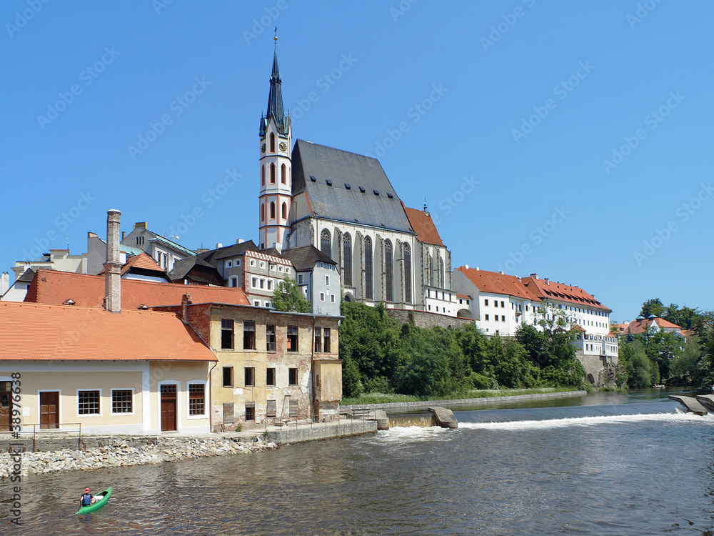 St. Vitus cathedral in Cesky Krumlov, Czech Republic