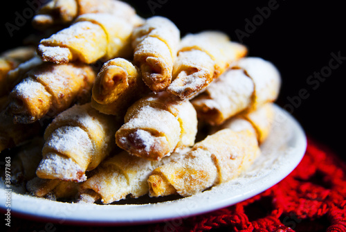 Pastry roll with cream