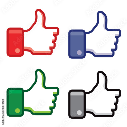 Boutons j'aime, je like