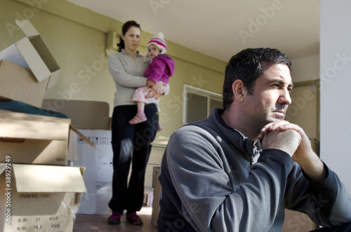 Obraz na płótnie Family Problems - Homeless