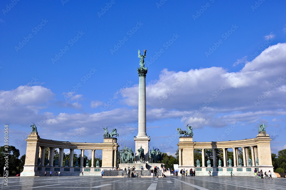 Heroes Square, Budapest, Hungary.