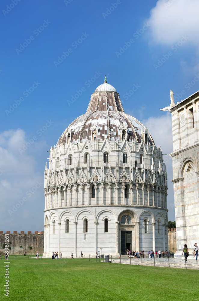 Baptistry of St. John, Pisa, Italy,