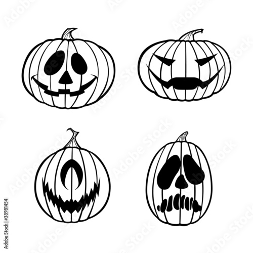 Jack O'Lanterns in One Color
