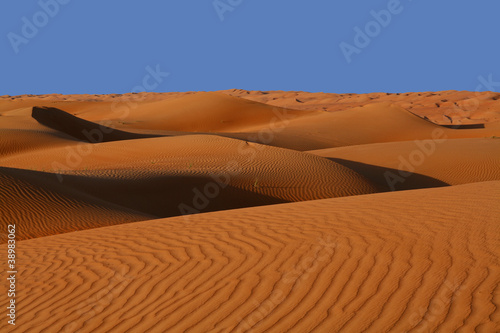 Oman  Dunas de arena en el desierto Wahiba Sands