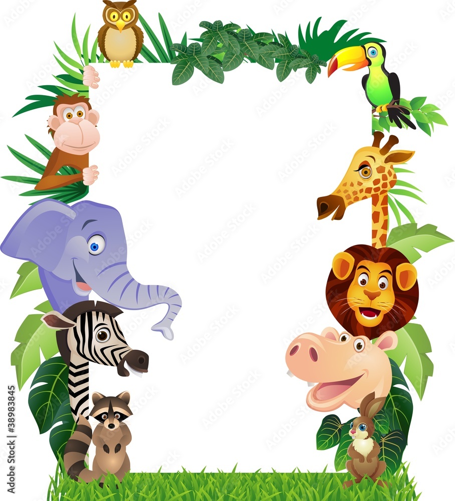 Naklejka premium Animal cartoon